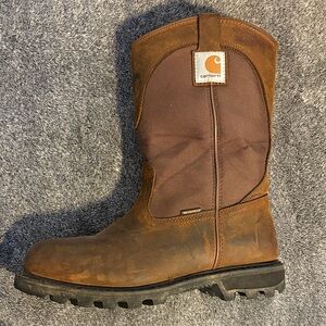 CARHARTT WOMEN'S WELLINGTON WATERPROOF WORK BOOTS - ROUND TOE size 10